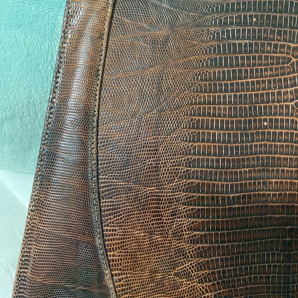 Vintage Brown Leather Handbag - Picture 2 of 9